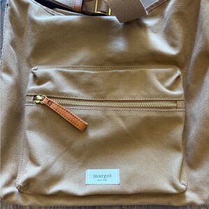 Margot Tan Canvas messenger bag